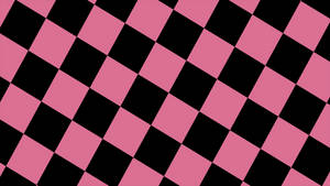 Black And Pink Aesthetic Diamond Pattern Wallpaper