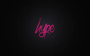 Black And Pink Aesthetic Hype Typography Wallpaper