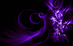 Black And Purple Aesthetic Abstract Art Wallpaper