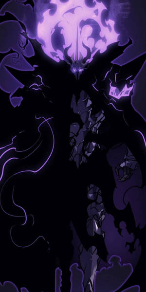 Black And Purple Aesthetic Anime Villain Wallpaper