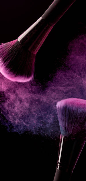 Black And Purple Aesthetic Makeup Wallpaper