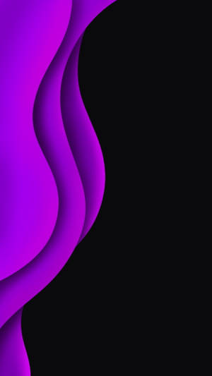 Black And Purple Aesthetic Side Waves Wallpaper