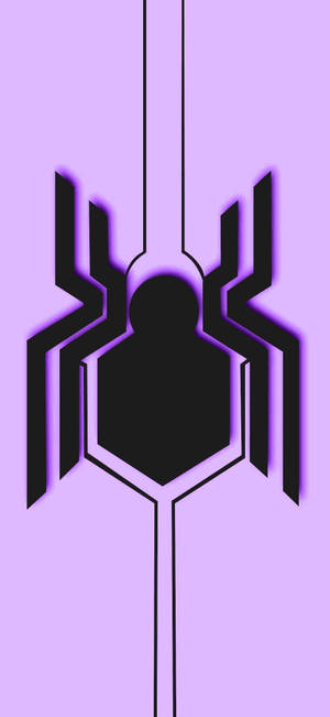 Black And Purple Aesthetic Spider Wallpaper