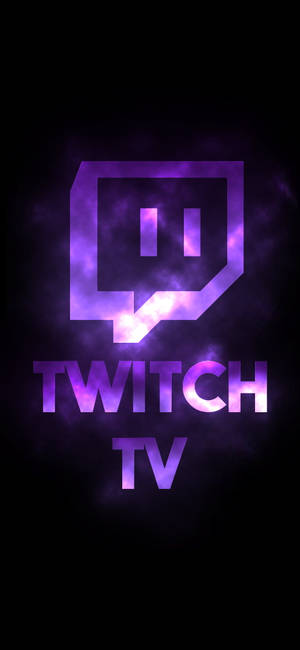 Black And Purple Aesthetic Twitch Logo Wallpaper