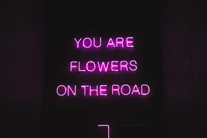 Black And Purple Quote Wallpaper