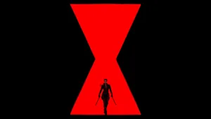 Black And Red Black Widow On Logo Wallpaper