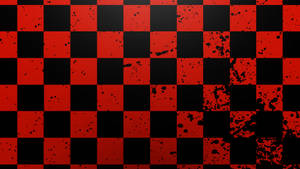 Black And Red Checkered Pattern Wallpaper