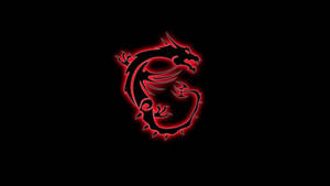 Black And Red Gaming Dragon Center Wallpaper