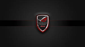 Black And Red Shield With Asus Rog Logo Wallpaper