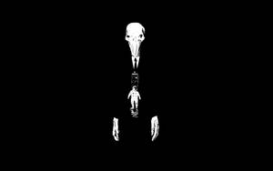 Black And White Astronaut Alien Art Wallpaper