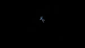 Black And White Astronaut Lost In Space Wallpaper