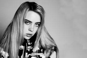 Black And White Billie Eilish 4k Wallpaper