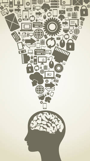 Black And White Cerebral Process Wallpaper