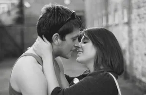 Black And White Couple Wallpaper