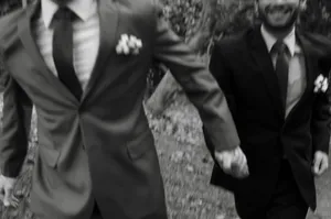 Black And White Gay Wedding Wallpaper