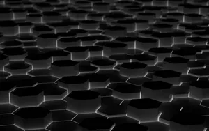 Black And White Hexagonal Background Wallpaper