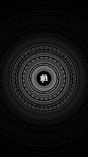 Black And White Iphone Dark Circle Wallpaper