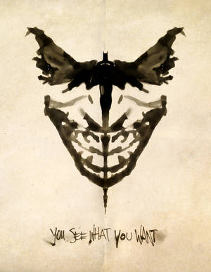 Black And White Joker Mask Wallpaper