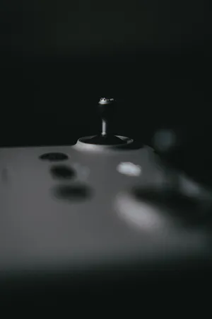 Black And White Joystick Wallpaper