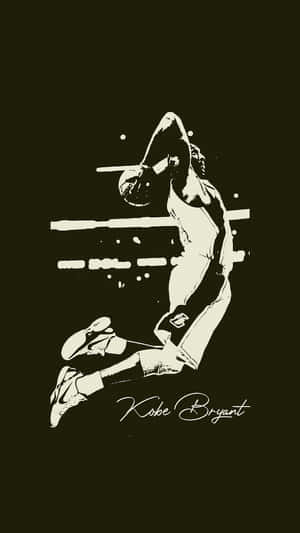 Black And White Kobe Bryant Phone Wallpaper