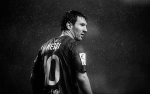 Black And White Lionel Messi Wallpaper