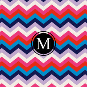 Black And White M Monogram Desktop Wallpaper