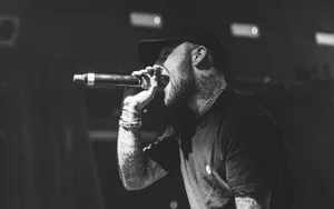 Black-and-white Mac Miller 4k Wallpaper