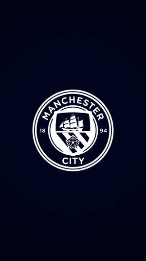 Black And White Manchester City 4k Emblem Wallpaper