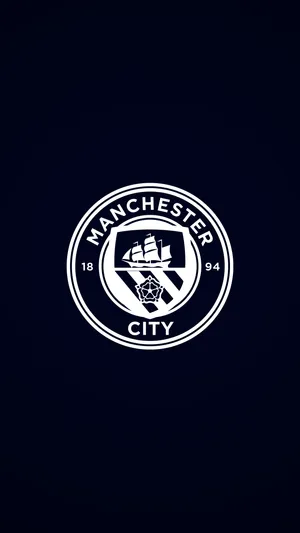 Black And White Manchester City 4k Emblem Wallpaper