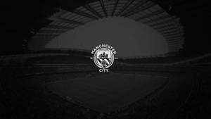 Black And White Manchester City Logo Wallpaper