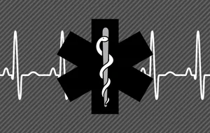 Black And White Medical Pulse Rate Wallpaper