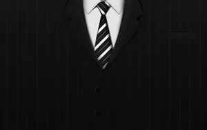 Black And White Men Suit Aesthetic Wallpaper