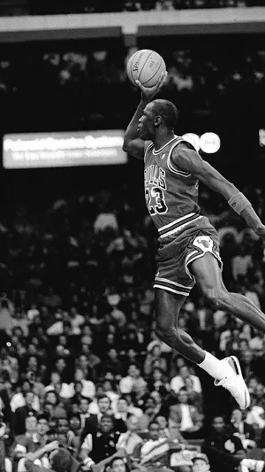 Black And White Michael Jordan Iphone Photo Wallpaper