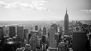 Black And White New York Cityscape Wallpaper