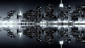 Black And White New York Skyline Photography Wallpaper