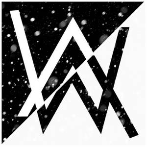 Black And White Snowy Alan Walker Logo Wallpaper