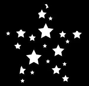 Black And White Star Wallpaper Wallpaper
