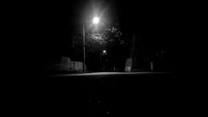 Black And White Street Light Wallpaper