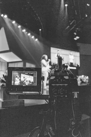 Black And White Tv Show Camera Wallpaper
