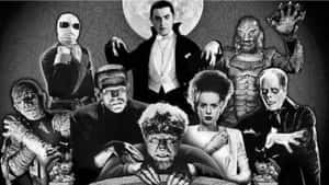 Black And White Universal Monsters Film Wallpaper