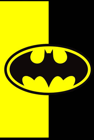 Black And Yellow Batman Logo Iphone Wallpaper
