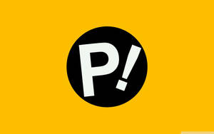 Black And Yellow P Letter Wallpaper