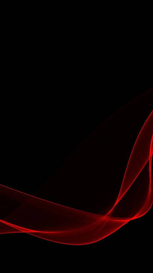 Black Android Glowing Red Light Wallpaper
