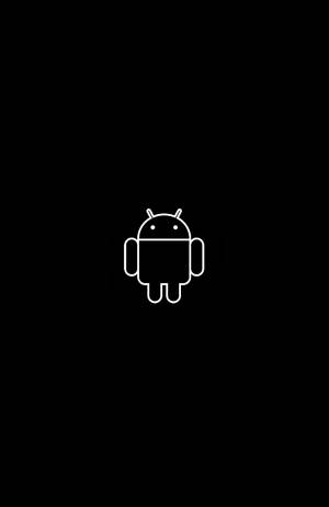 Black Android Logo Wallpaper