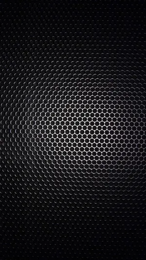 Black Android Metal Hexagon Pattern Wallpaper