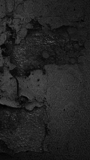 Black Android Worn-out Concrete Wallpaper