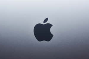 Black Apple Logo In Gradient Wallpaper