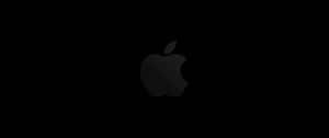 Black Apple Logo In Solid Black Wallpaper