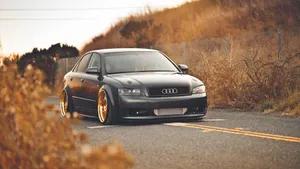 Black Audi A4 Car Wallpaper