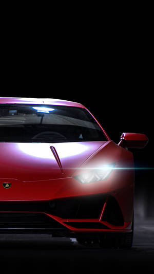 Black Backdrop And Red 4k Car Iphone Wallpaper